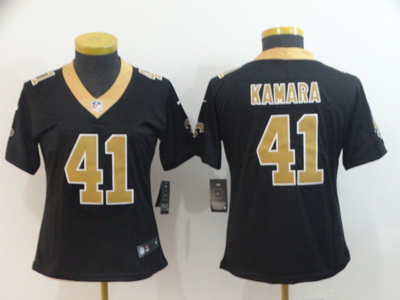 Women New Orleans Saints #41 Kamara Black Nike Vapor Untouchable Limited Player NFL Jerseys